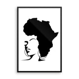 The Rooted Queen Framed poster - Natural Curls Club