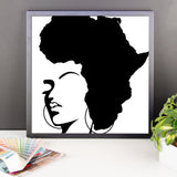 The Rooted Queen Framed poster - Natural Curls Club