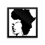 The Rooted Queen Framed poster - Natural Curls Club