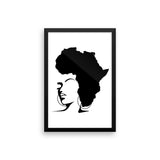 The Rooted Queen Framed poster - Natural Curls Club