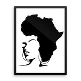 The Rooted Queen Framed poster - Natural Curls Club