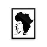 The Rooted Queen Framed poster - Natural Curls Club