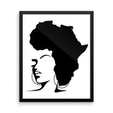 The Rooted Queen Framed poster - Natural Curls Club