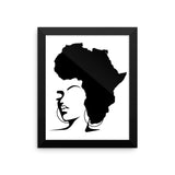 The Rooted Queen Framed poster - Natural Curls Club
