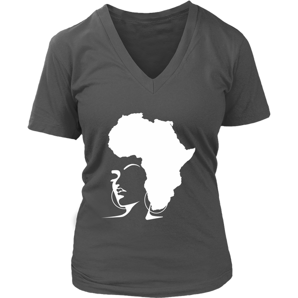 The Rooted Queen V-Neck Shirt - Natural Curls Club