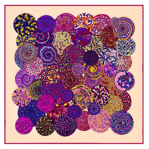 Extra Large 52x52 100% Pure Silk Hair Wrap - Natural Curls Club