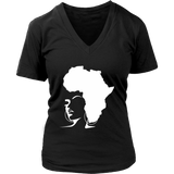 The Rooted Queen V-Neck Shirt - Natural Curls Club