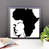 The Rooted Queen Framed poster - Natural Curls Club