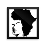 The Rooted Queen Framed poster - Natural Curls Club
