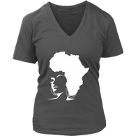 The Rooted Queen V-Neck Shirt - Natural Curls Club