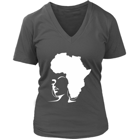 The Rooted Queen V-Neck Shirt - Natural Curls Club