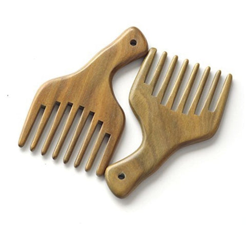 Natural Curly Hair Wooden Wide Tooth Detangling Comb - Natural Curls Club